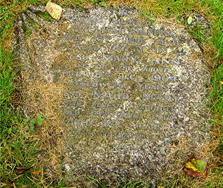 grave of william and mary ann saffin